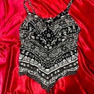 Bandanna style tank top